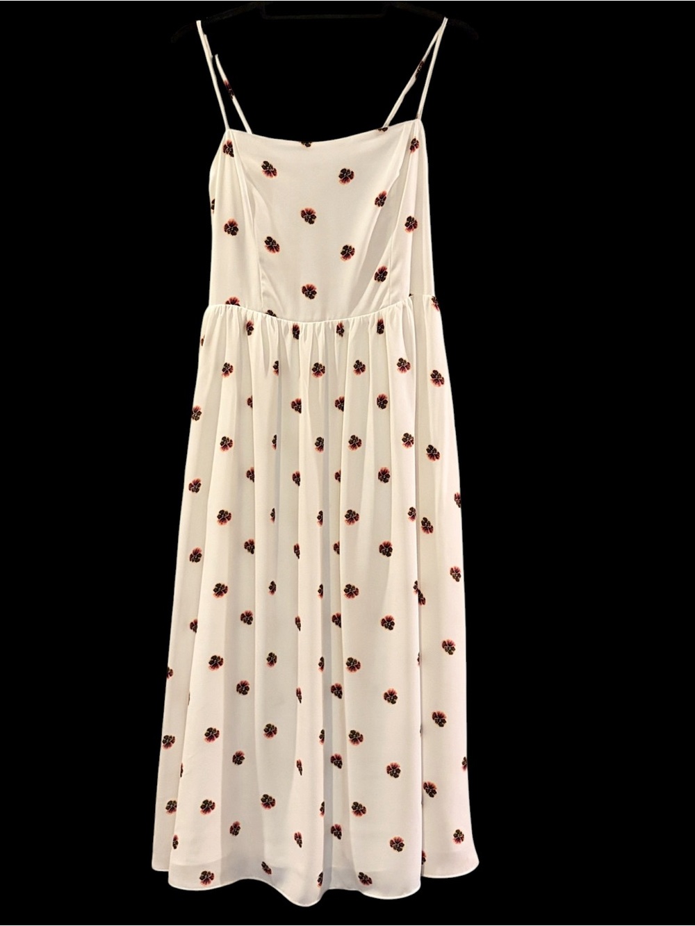 Aritzia Babaton White Floral Noel Midi Dress 6